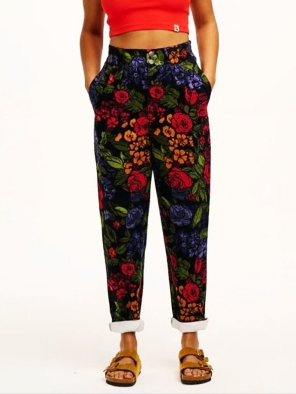 NWT Lucy & Yak Addison Jeans Maria Print W40R